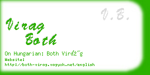 virag both business card